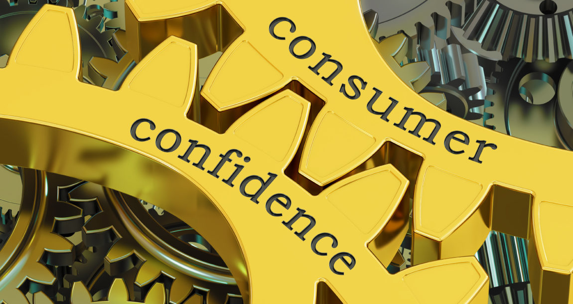 Consumer confidence drops in recent survey.