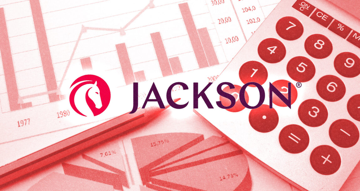 Image shows the Jackson logo over images of a calculator and financial documents.