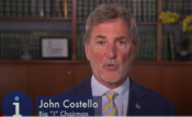 Image shows John Costello, chairman of The Big I, speaking on YouTube.