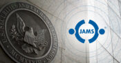 Images of the Securities and Exchange Commission logo alongside the JAMS logo. SEC acknowledges JAMS mediation issue, but offers no fix.
