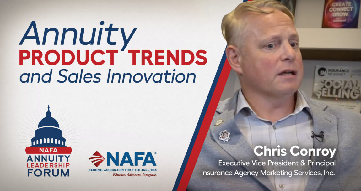 Image of Chris Conroy with the title: "Annuity product trends, sales innovation and advisor opportunities."