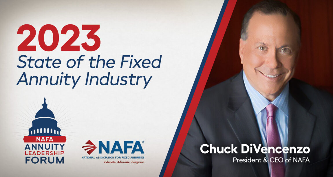 Image of Chuck DiVencenzo, with the words: "The 2023 State of the Fixed Annuity Industry in 2023"