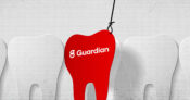 Image shows the Guardian logo in the form of a tooth being pulled.