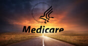 The word "Medicare" superimposed above the image of a sunrise.