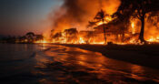 Photo of Maui fires.