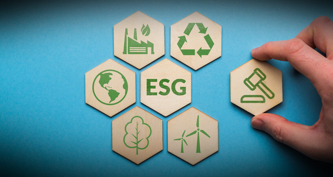Image shows pieces of a puzzle meant to represent ESG investing.