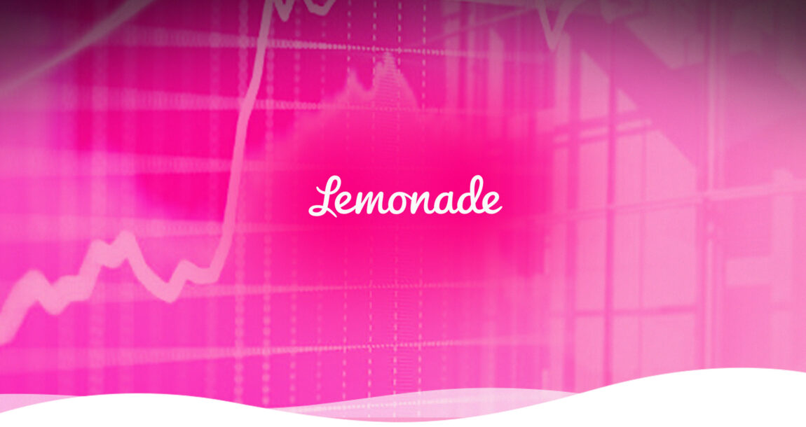 Lemonade Inc.'s logo superimposed a fever graph.