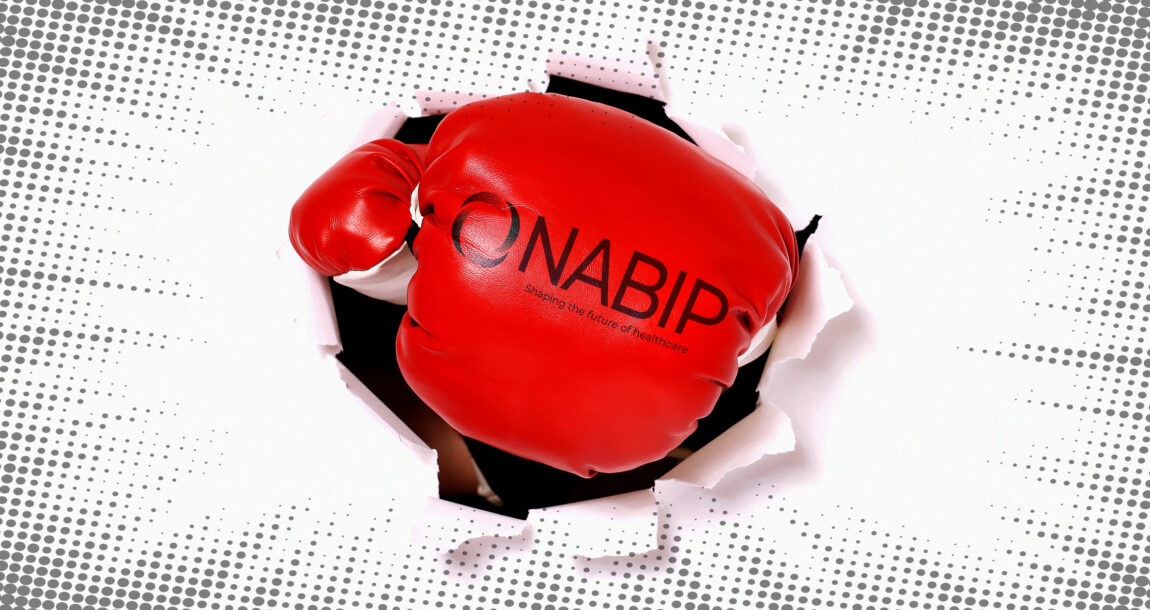 Image of a boxing glove with the NABIP logo on it.