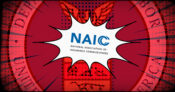 Image shows the NAIC logo over a Department of Labor background.