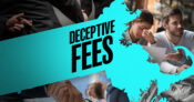 Image shows the words "deceptive fees"