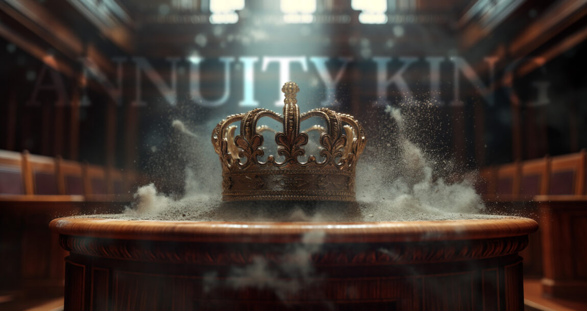 Image shows the words "Annuity King" and a crown.