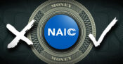 Image shows the NAIC logo and an X and a check mark.