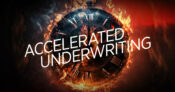 Image shows the words "accelerated underwriting."