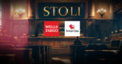 Image shows the Wells Fargo and Ameritas logos against a court background.