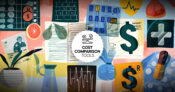 Image labeled "Cost Comparison Tools," with many images and icons representing such tools. Employers-must-provide-health-care-cost-comparison-tools-to-workers.