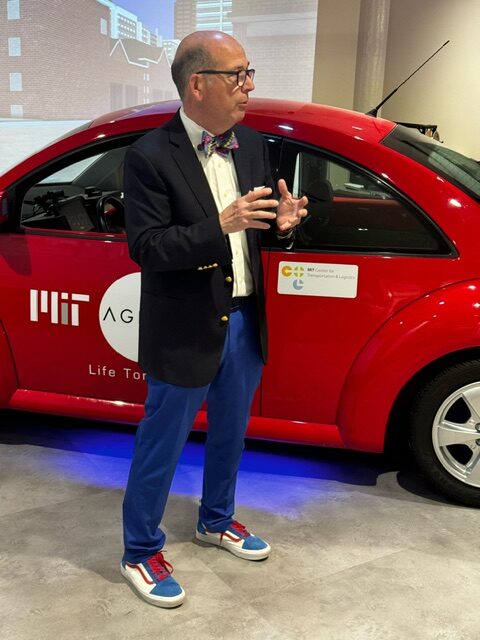 Dr. Joseph Coughlin at the recent event to announce a partnership between MIT's AgeLab and John Hancock. 