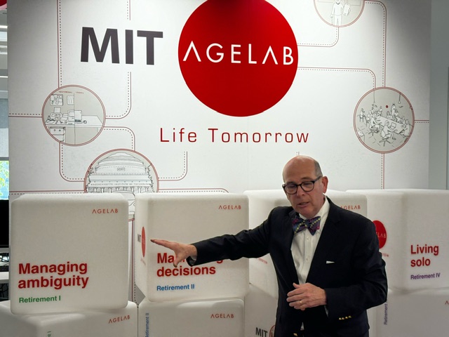 Dr. Joseph Coughlin of the Massachusetts Institute of Technology AgeLab, discusses longevity at the recent announcement event of the AgeLab and John Hancock.