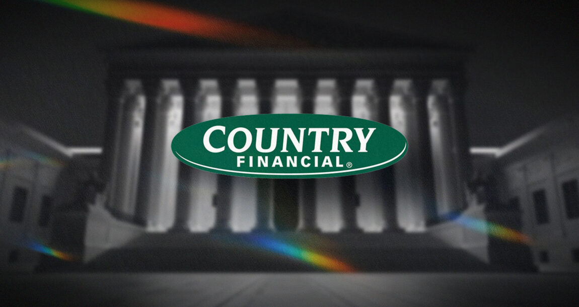 Image shows the Country Financial logo in front of a courthouse scene.