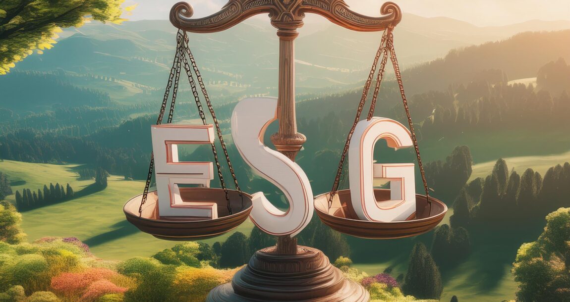 Scales of justice holding the letters E, S and G. Federal appeals court to hear ESG rule arguments in July.