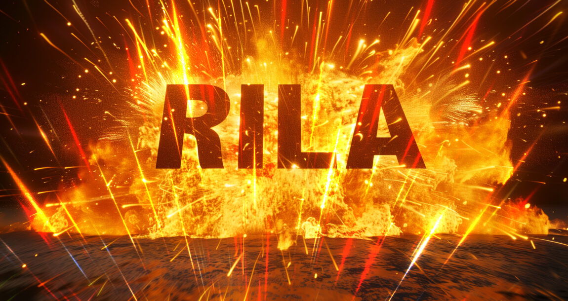 Image of the term "RILA" with flames and fireworks all around. Goldman-Sachs-survey-finds-RILA-acceptance-rise-meteoric.