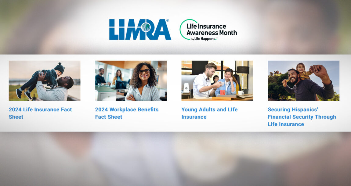 LIMRA Life Insurance Awareness Month graphic, showing various values of life insurance.