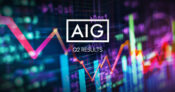 Image shows the AIG logo and the words, "Q2 Results."