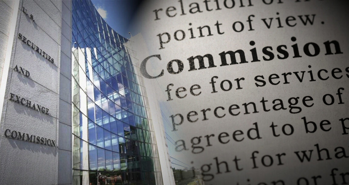 Image shows a dictionary definition of "Commission."