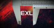 Illustration of a precision measuring tool with the letters "EXL" overlapping. NVIDIA-partner-EXL-develop-most-accurate-insurance-AI-model.