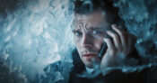 Illustration of a financial advisor making a phone call. Confidence-is-key-to-cold-calling-success.