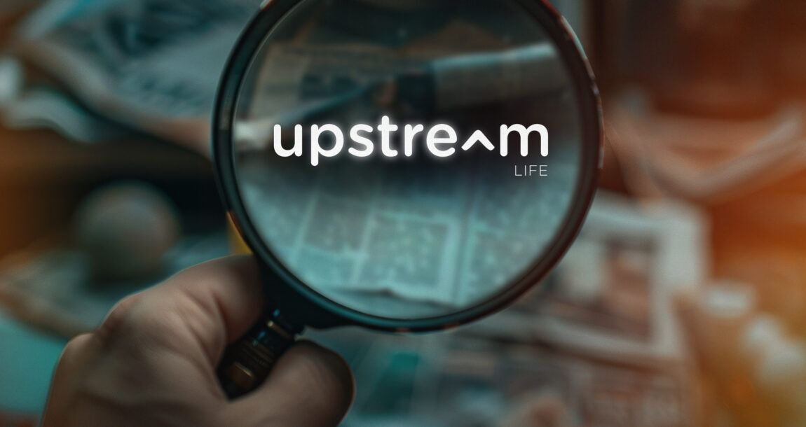 Image shows the Upstream logo