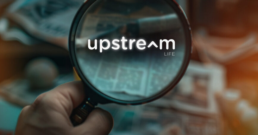 Image shows the Upstream logo