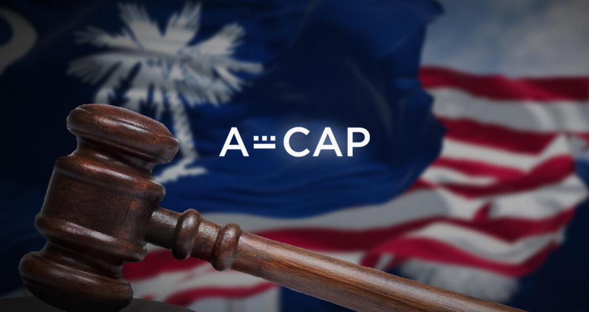 Image shows the words "A-Cap" and a gavel.