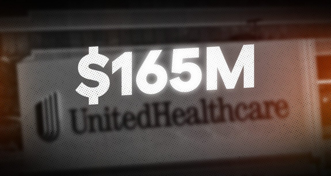 UnitedHealthcare logo with "$165M" written across it. 3-UnitedHealthcare-affiliates-ordered-to-pay-165M-in-Mass-lawsuit.