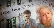 Photo illustration of worried policyholders. LTCi-policyholders-face-difficult-decisions-over-premium-hikes.