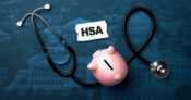 Image of a piggy bank with medical devices around it and the word "HSA." HSAs-received-a-major-boost-from-One-Big-Beautiful-Bill.