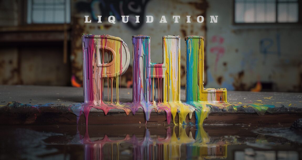 Image shows the letters, "PHL" and the word, "Liquidation."