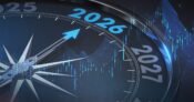 Image of a compass with the year "2026" highlighted on the face.