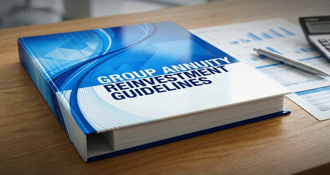 Image shows the words, "Group Annuity Reinvestment Guidelines."