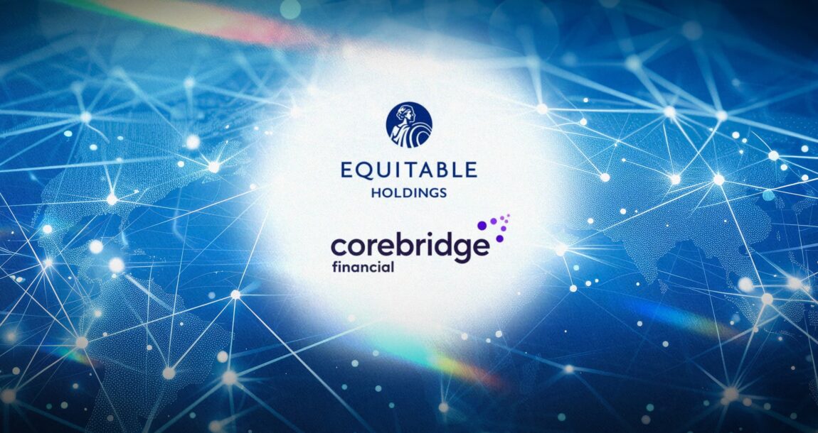 Image shows the Equitable and Corebridge logos