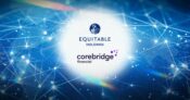 Image shows the Equitable and Corebridge logos