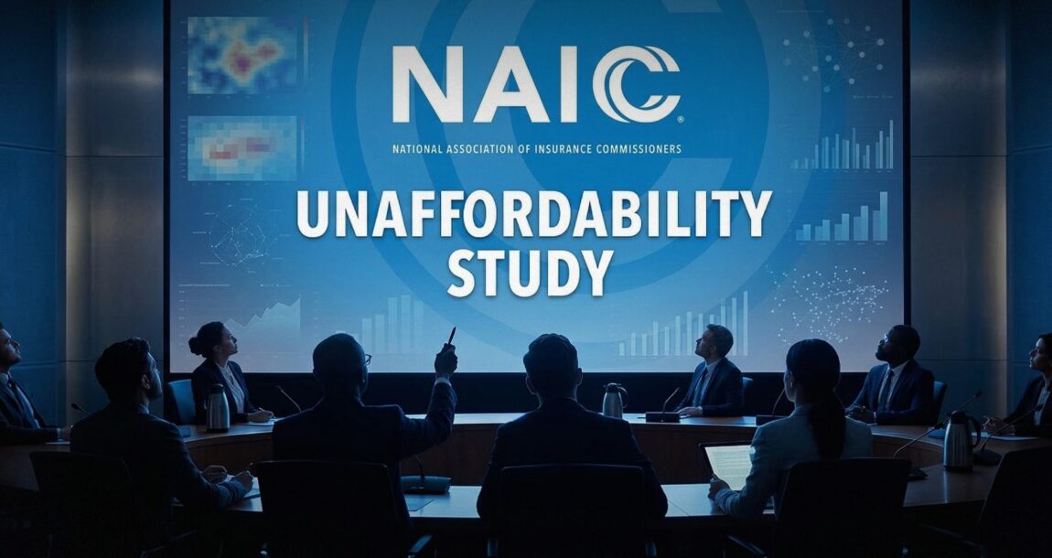 Image shows the words "NAIC Unaffordability Study"