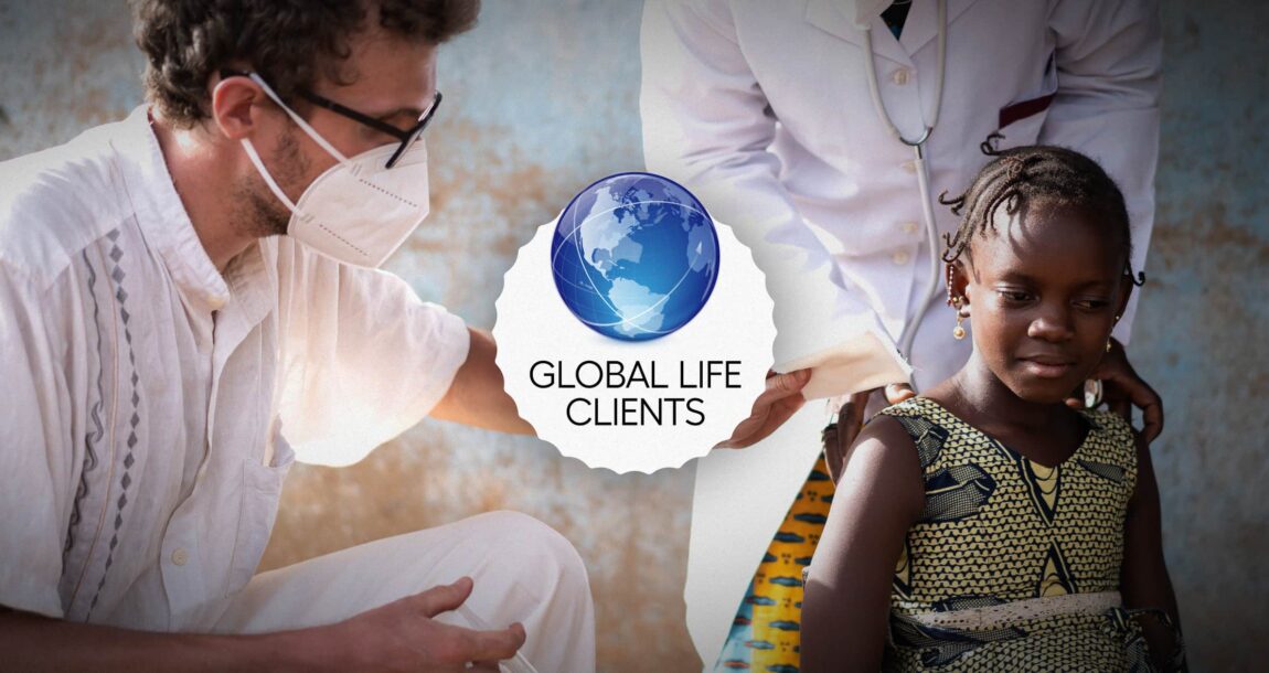 Image shows a doctor treating a small boy