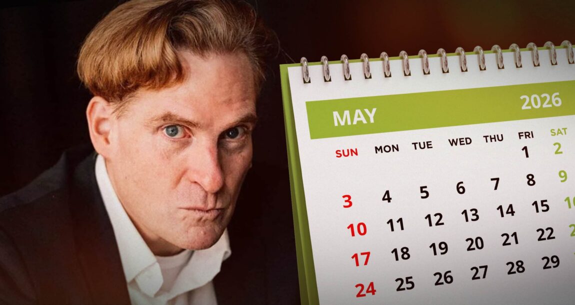 Image shows Greg Lindberg and a calendar.