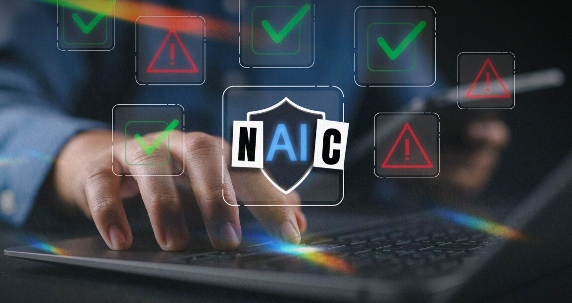 Image shows several check marks and the letters, NAIC.
