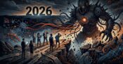 Image shows an AI scene and the year 2026
