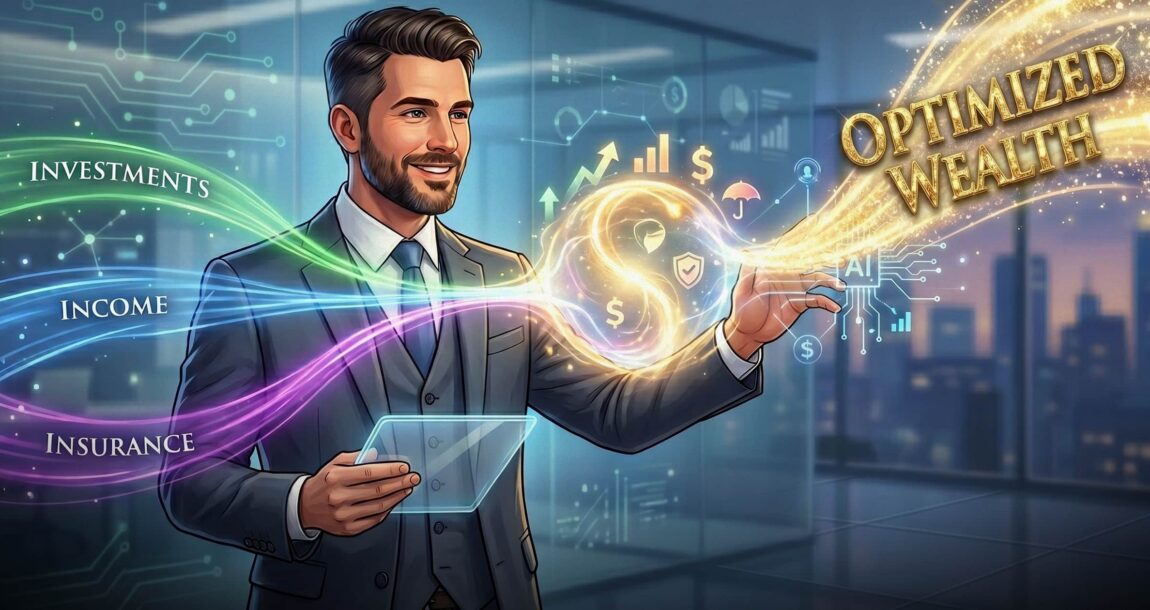 Image shows a cartoon image of an advisor