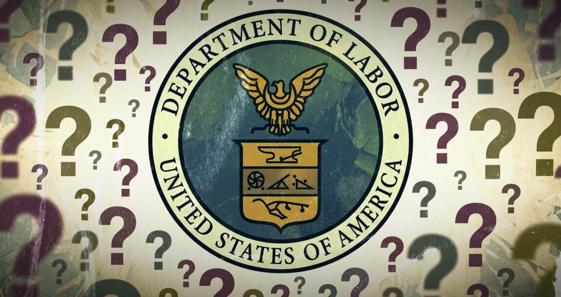Image shows the Department of Labor logo
