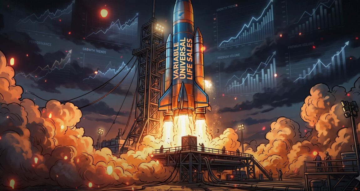 Image shows a rocket blasting off