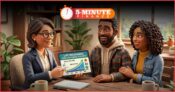 Image shows a couple meeting with an advisor