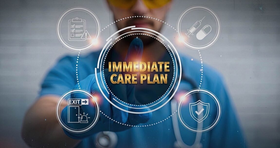 Image shows the words "Immediate Care Plan."